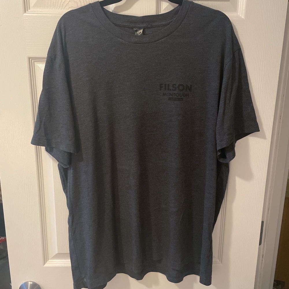 Filson Gray Short Sleeve Tee Classic Crew Neck